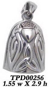 Celtic Knot Claddagh Bell Pendant TPD256 - Jewelry